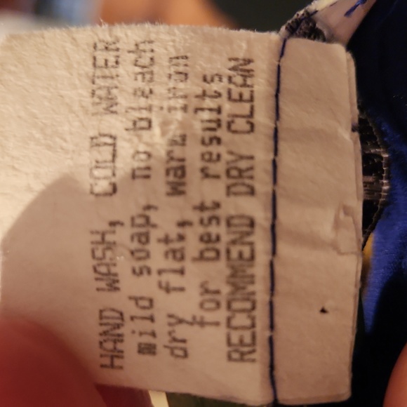 VTG Nino Wong California Top Size S Color Royal Blue Made in USA - Picture 9 of 9